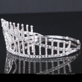 Clara pedra Crown Rhinestone Tiara Crystal meninas Coroas